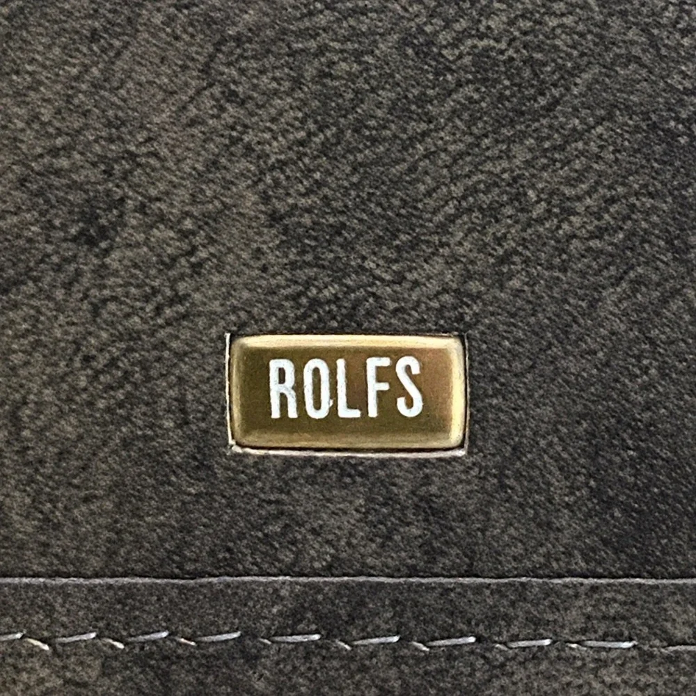 NWOT Vintage Rolfs American Classic Brown Leather Bifold Wallet with Key Slots